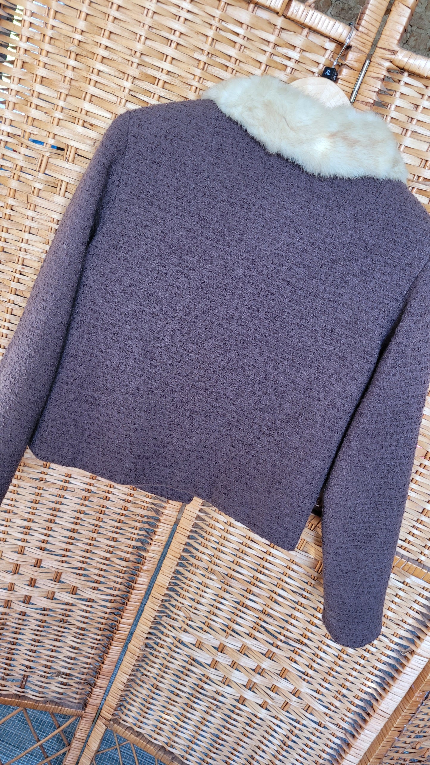 1940s Wool and Fur jacket.