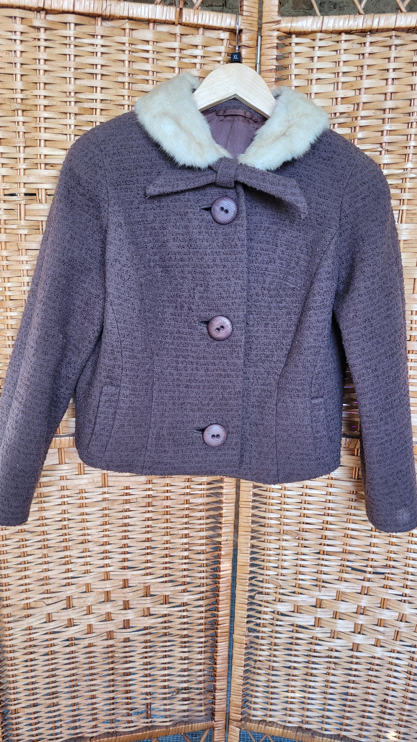 1940s Wool and Fur jacket.