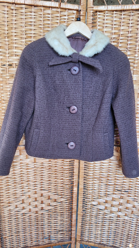 1940s Wool and Fur jacket.