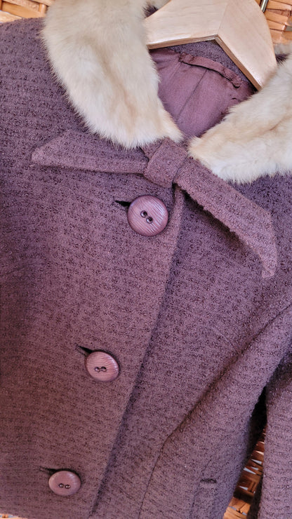 1940s Wool and Fur jacket.